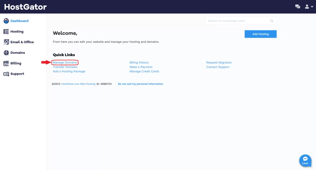 Step 3 - Locate manage Domain