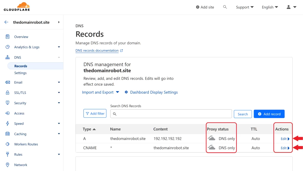 Step 5 - Confirm proxy status and edit