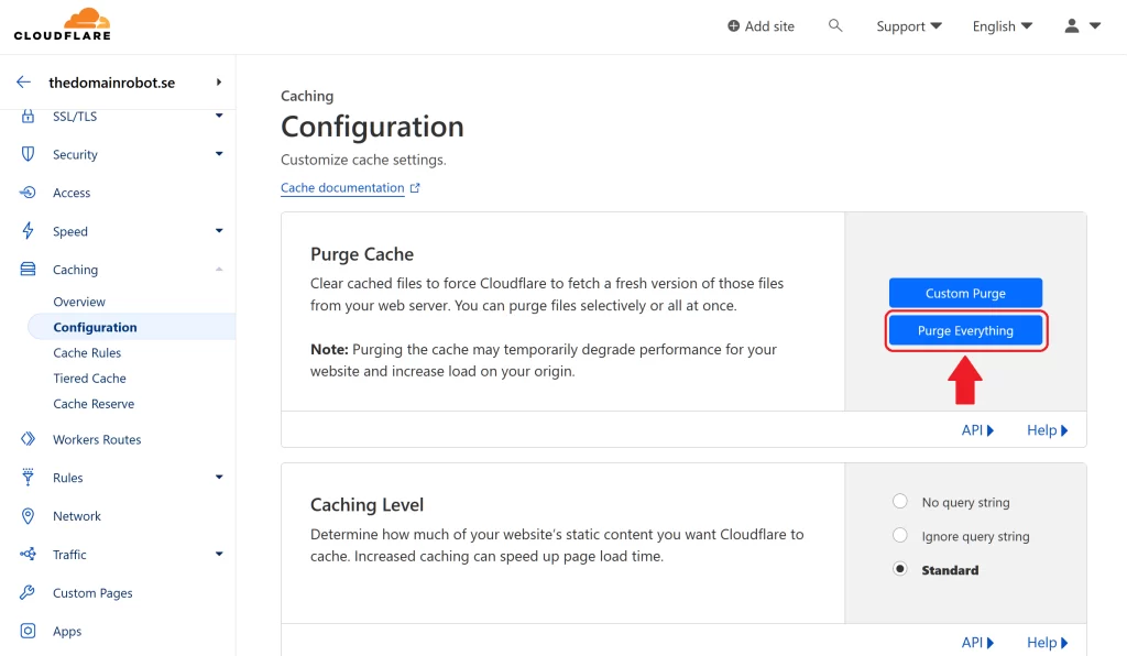 Step 5 - Purge Cloudflare Cache