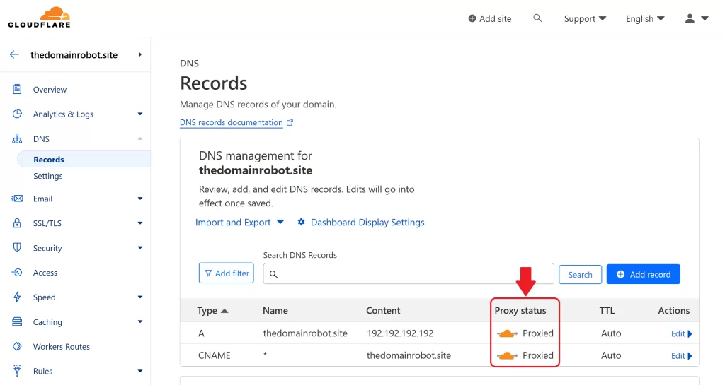 Step 8 - Wait patiently, for the cloudflare proxy to work!