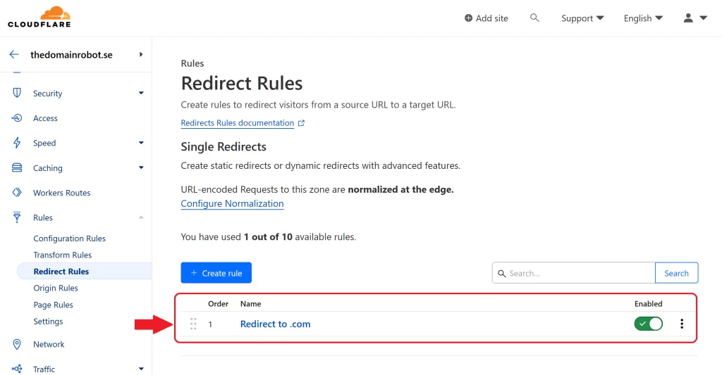 Step 8 - Wait, patiently, until your Cloudflare Domain Redirect is active!