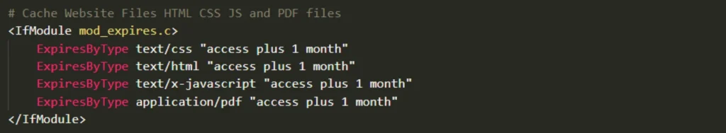 Step 5 - Setup static file caching